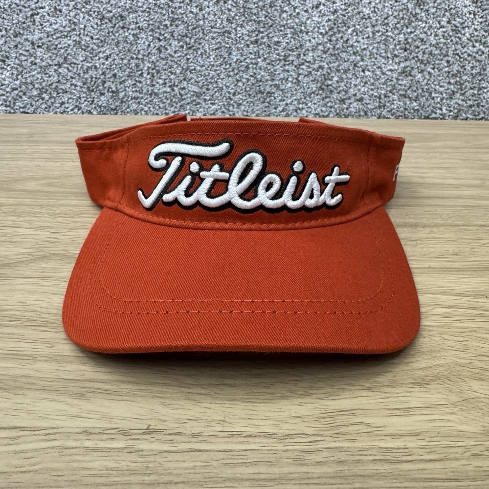 NEW Titleist Golf Visor Men's Adjustable Strap Back Pro V1 FJ Embroidered Logos